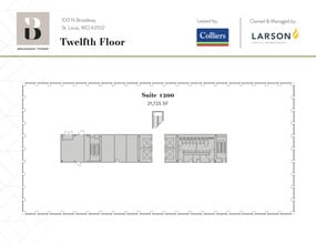 100 N Broadway, Saint Louis, MO à louer Plan d’étage- Image 1 de 1