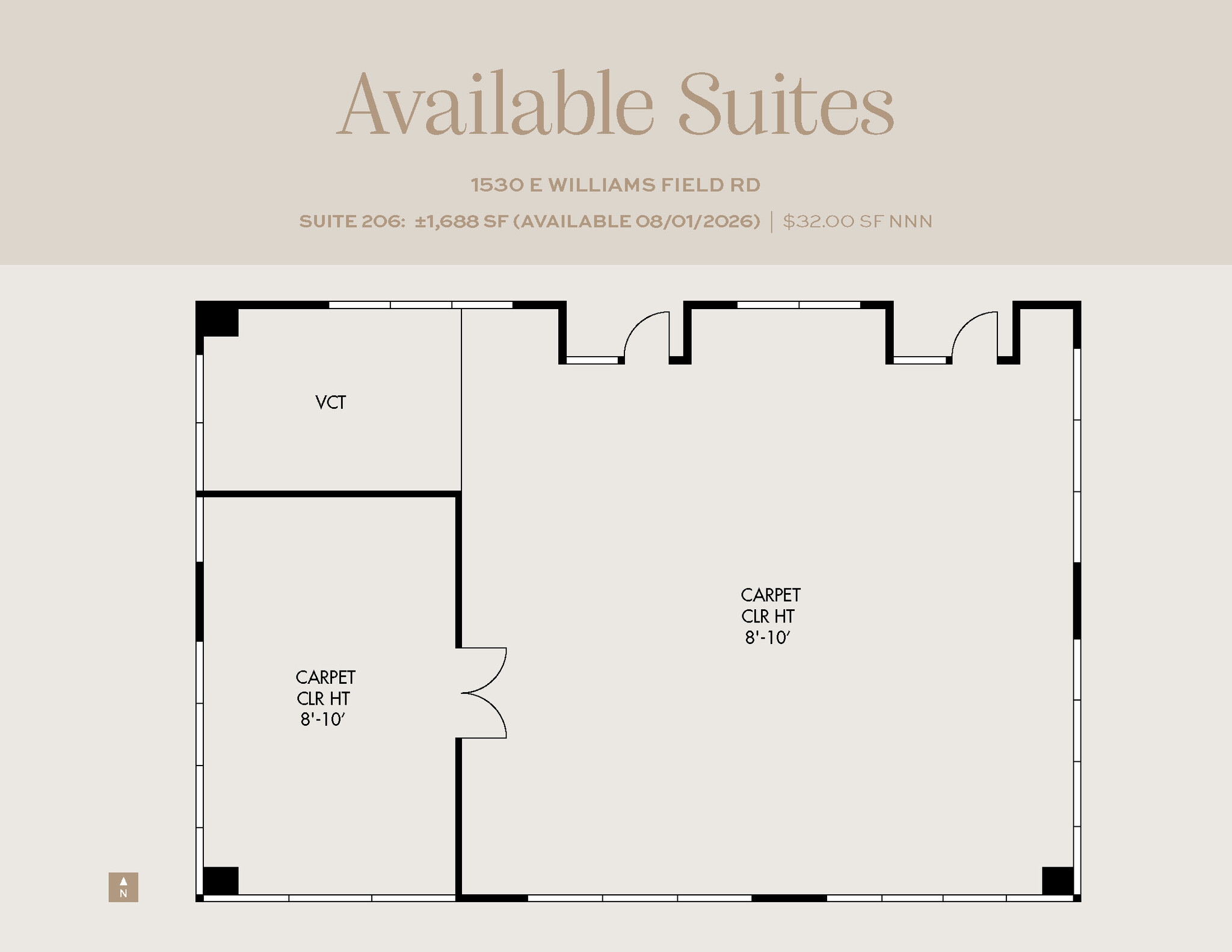 1482 E Williams Field Rd, Gilbert, AZ for lease Floor Plan- Image 1 of 1