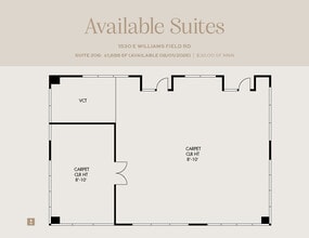 1482 E Williams Field Rd, Gilbert, AZ for lease Floor Plan- Image 1 of 1