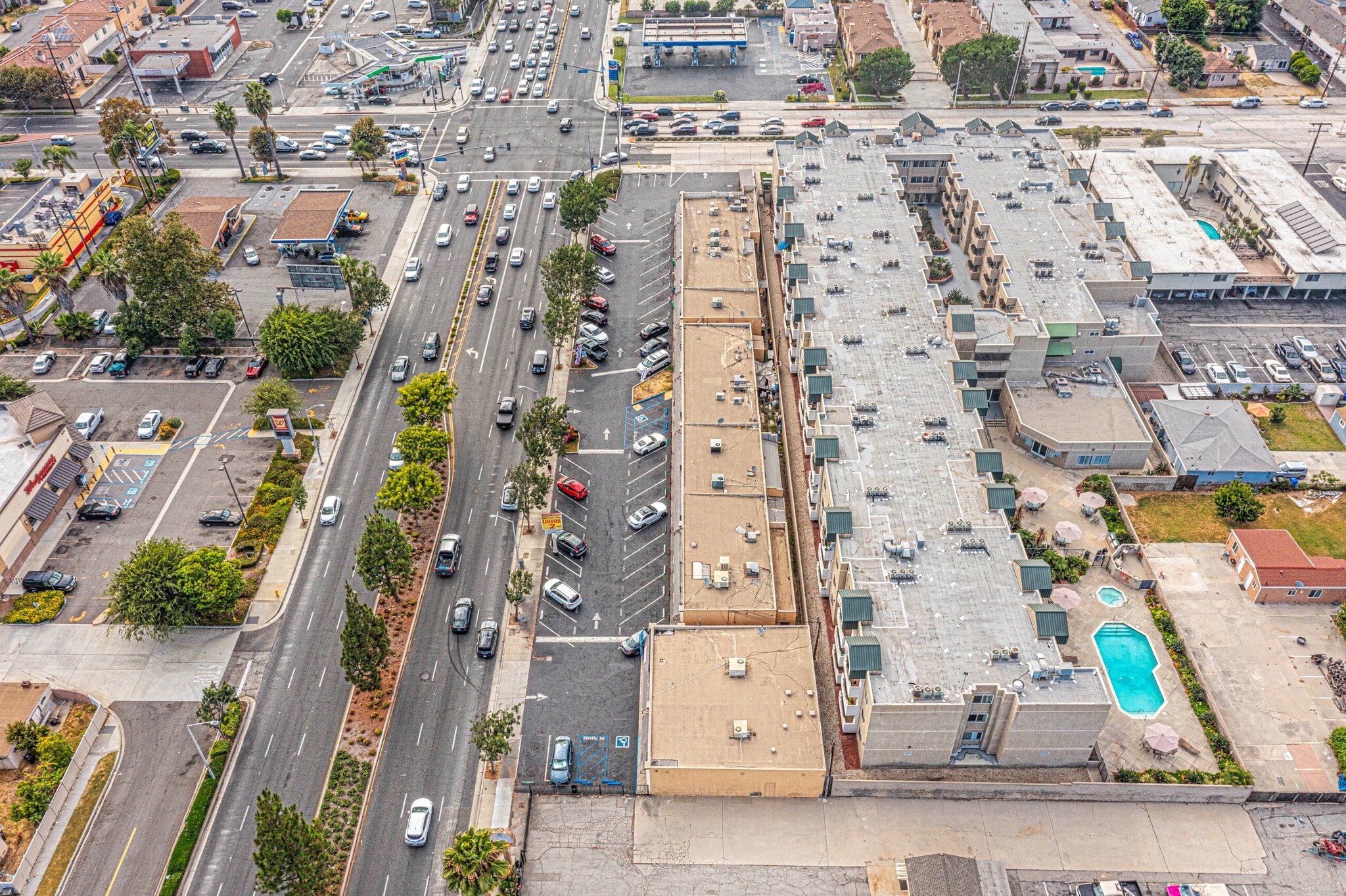12556 Paramount - Downey Retail Center portfolio of 3 properties for sale on LoopNet.ca Aerial- Image 1 of 7