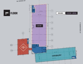 37 W Cross St, Baltimore, MD à louer Plan d’étage- Image 1 de 6