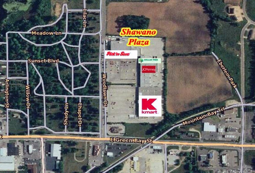 1211 E Green Bay St, Shawano, WI à louer - Aérien - Image 3 de 6