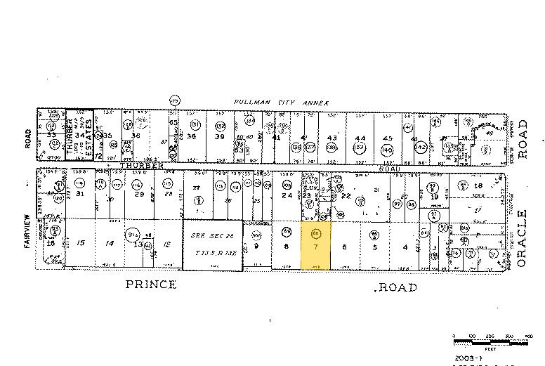 540 W Prince Rd, Tucson, AZ for lease - Plat Map - Image 2 of 4