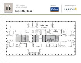 100 N Broadway, Saint Louis, MO à louer Plan d’étage- Image 1 de 1