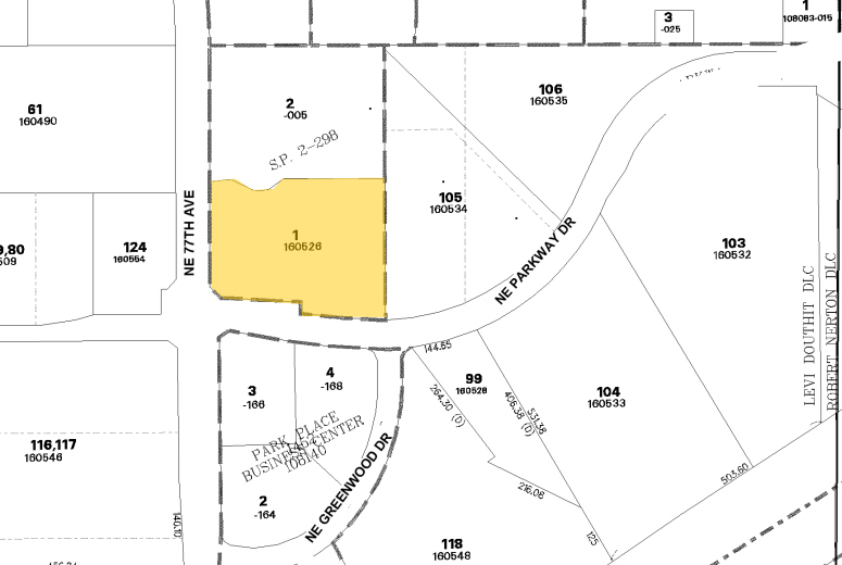 7700 NE Parkway Dr, Vancouver, WA for lease - Plat Map - Image 2 of 7