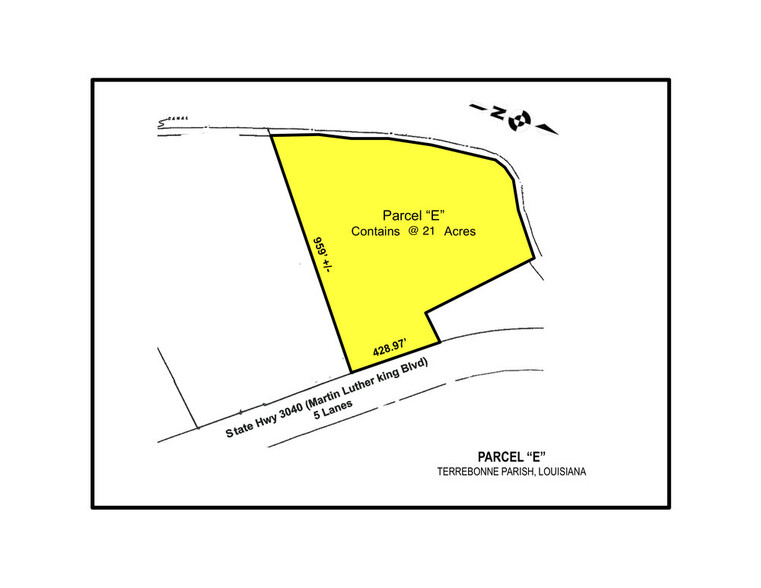 0 Highway 3040, Houma, LA for sale - Plat Map - Image 2 of 2