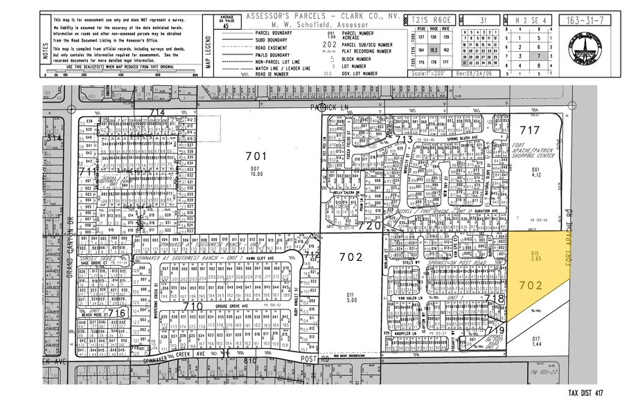 S Fort Apache Rd, Las Vegas, NV à vendre - Plan cadastral - Image 3 de 3