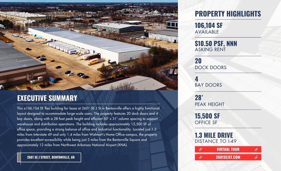 2601 SE J St, Bentonville, AR à louer - Photo du bâtiment - Image 2 de 11
