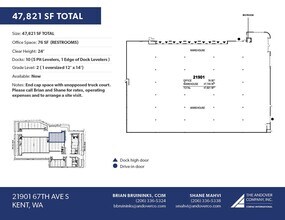 21902 64th Ave S, Kent, WA à louer Plan d  tage- Image 2 de 2