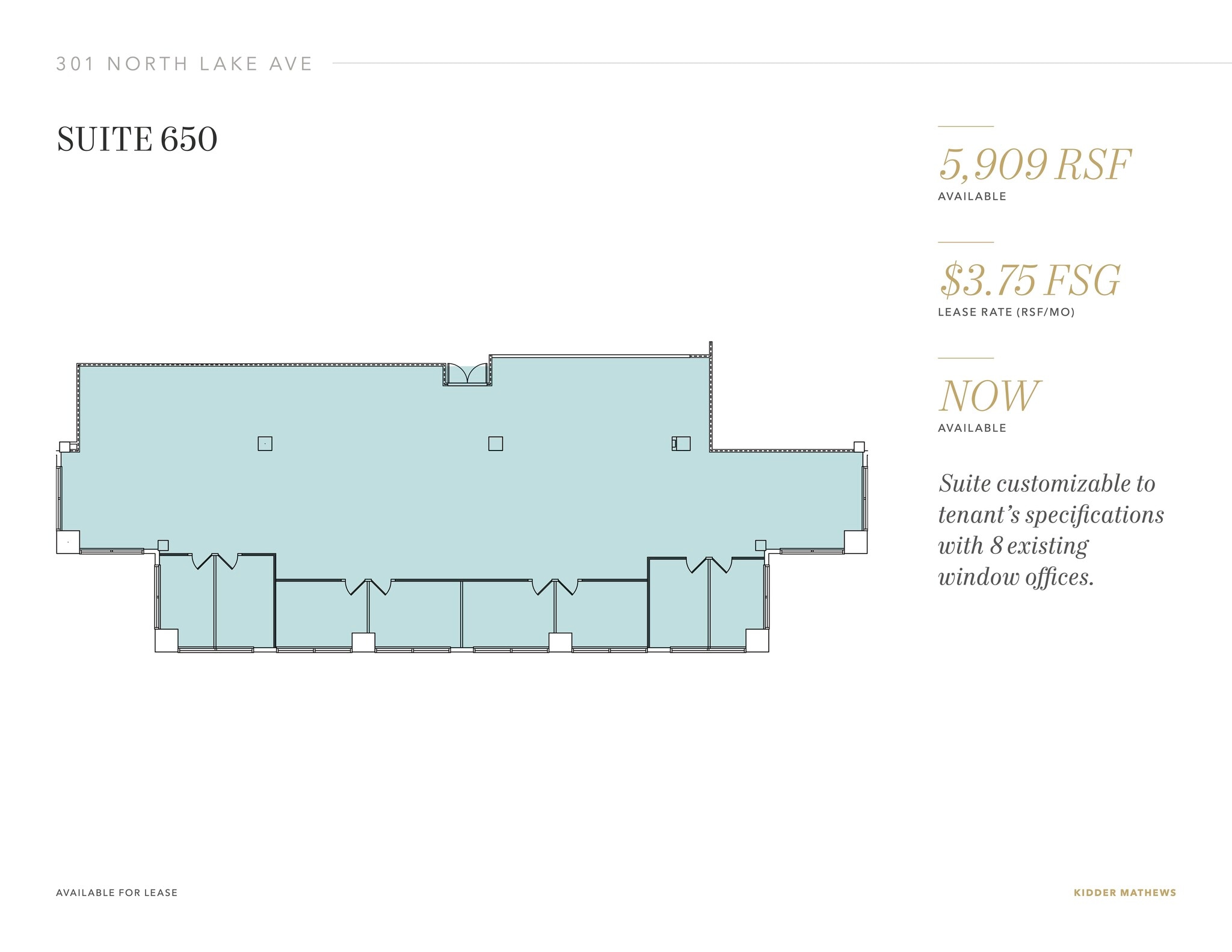 301 N Lake Ave, Pasadena, CA for lease Floor Plan- Image 1 of 1
