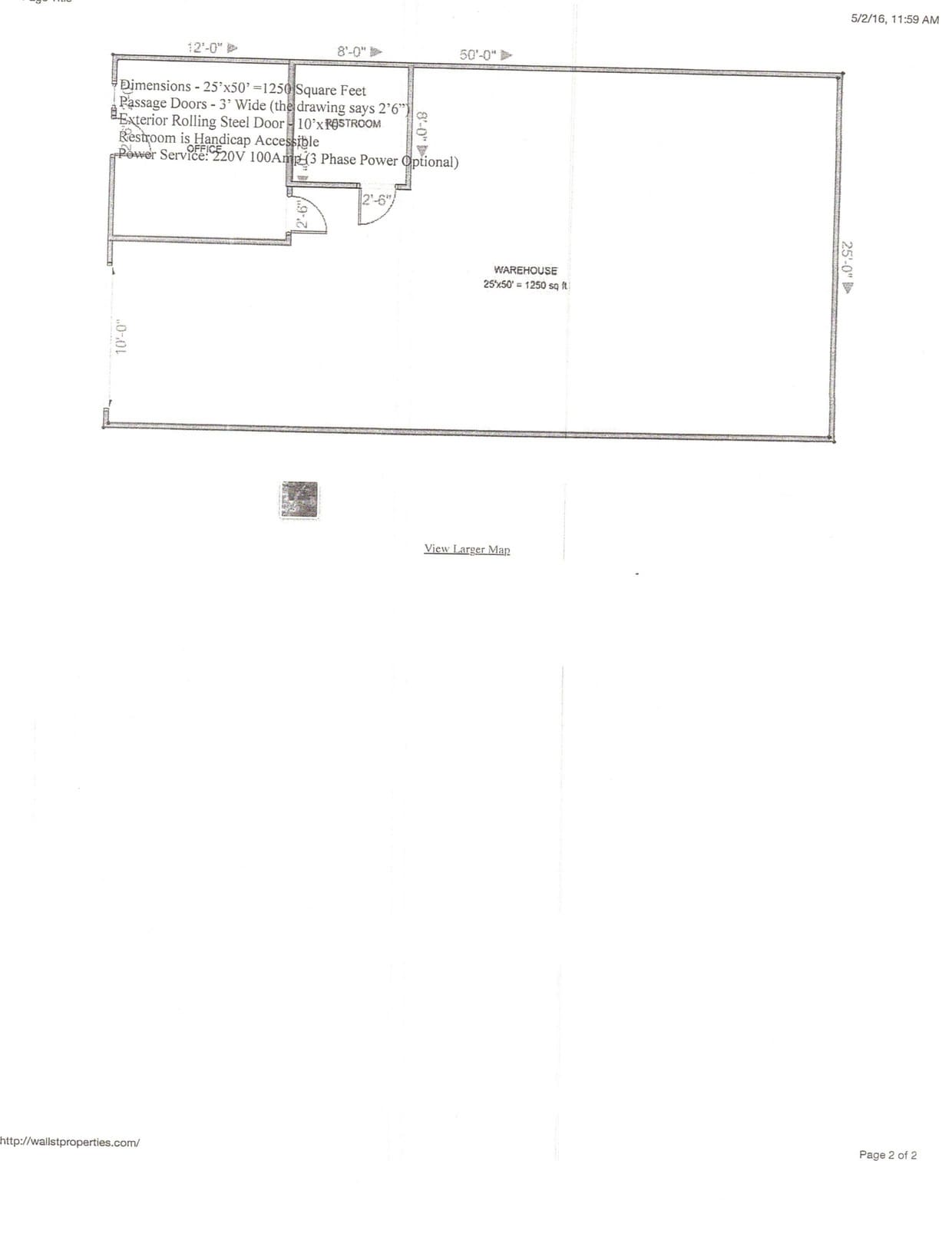 1715 Wall St, Garland, TX for lease Floor Plan- Image 1 of 1