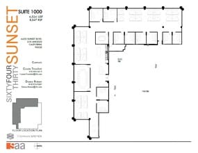 6430 W Sunset Blvd, Los Angeles, CA for lease Floor Plan- Image 1 of 1