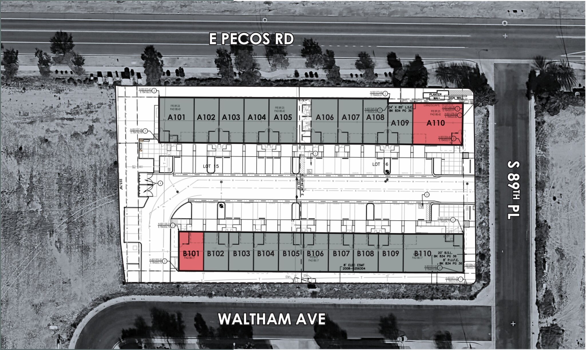 8926 Waltham Ave, Mesa, AZ à louer Plan de site- Image 1 de 1