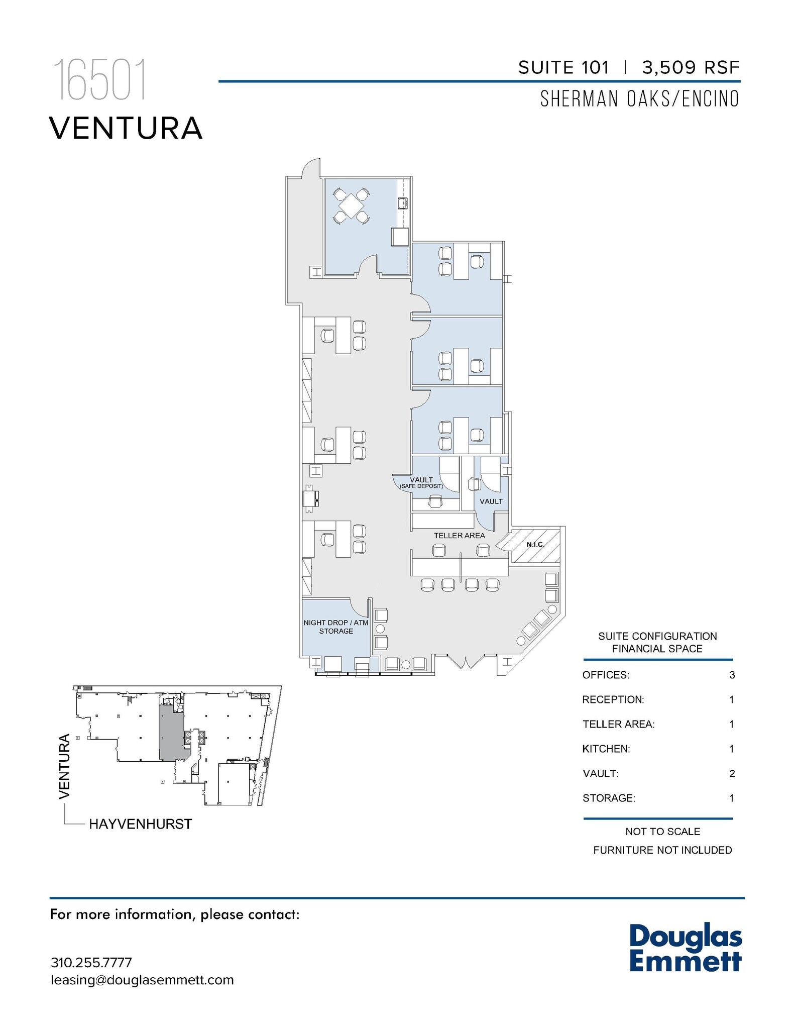 16501 Ventura Blvd, Encino, CA for lease Floor Plan- Image 1 of 1