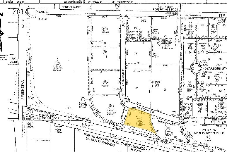 19840-19860 Nordhoff Pl, Chatsworth, CA for lease - Plat Map - Image 2 of 2