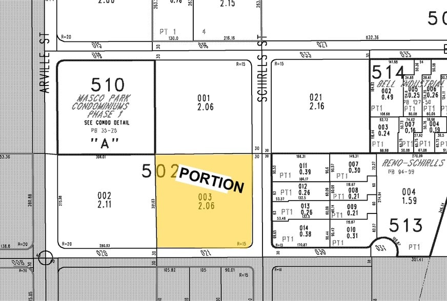 4280 W Reno Ave, Las Vegas, NV for lease - Plat Map - Image 2 of 4