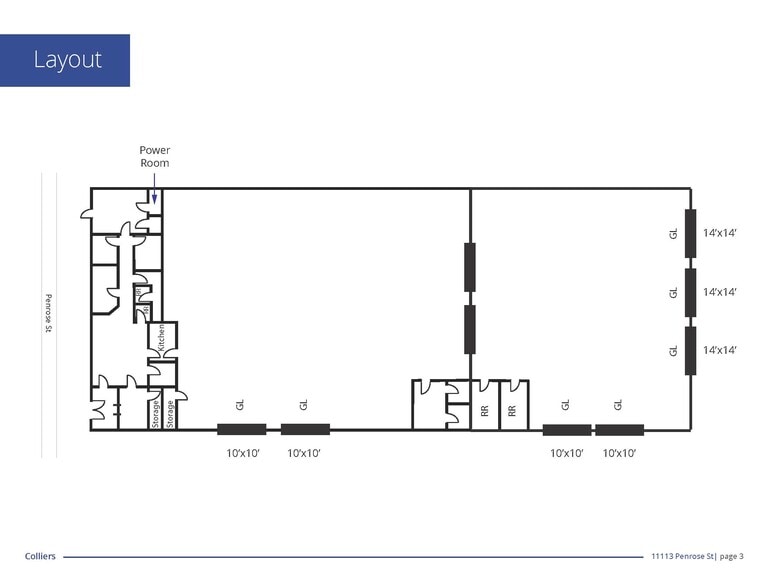 11113 Penrose St, Sun Valley, CA for lease - Floor Plan - Image 2 of 2