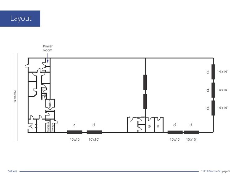 11113 Penrose St, Sun Valley, CA à louer - Plan d’étage - Image 2 de 2
