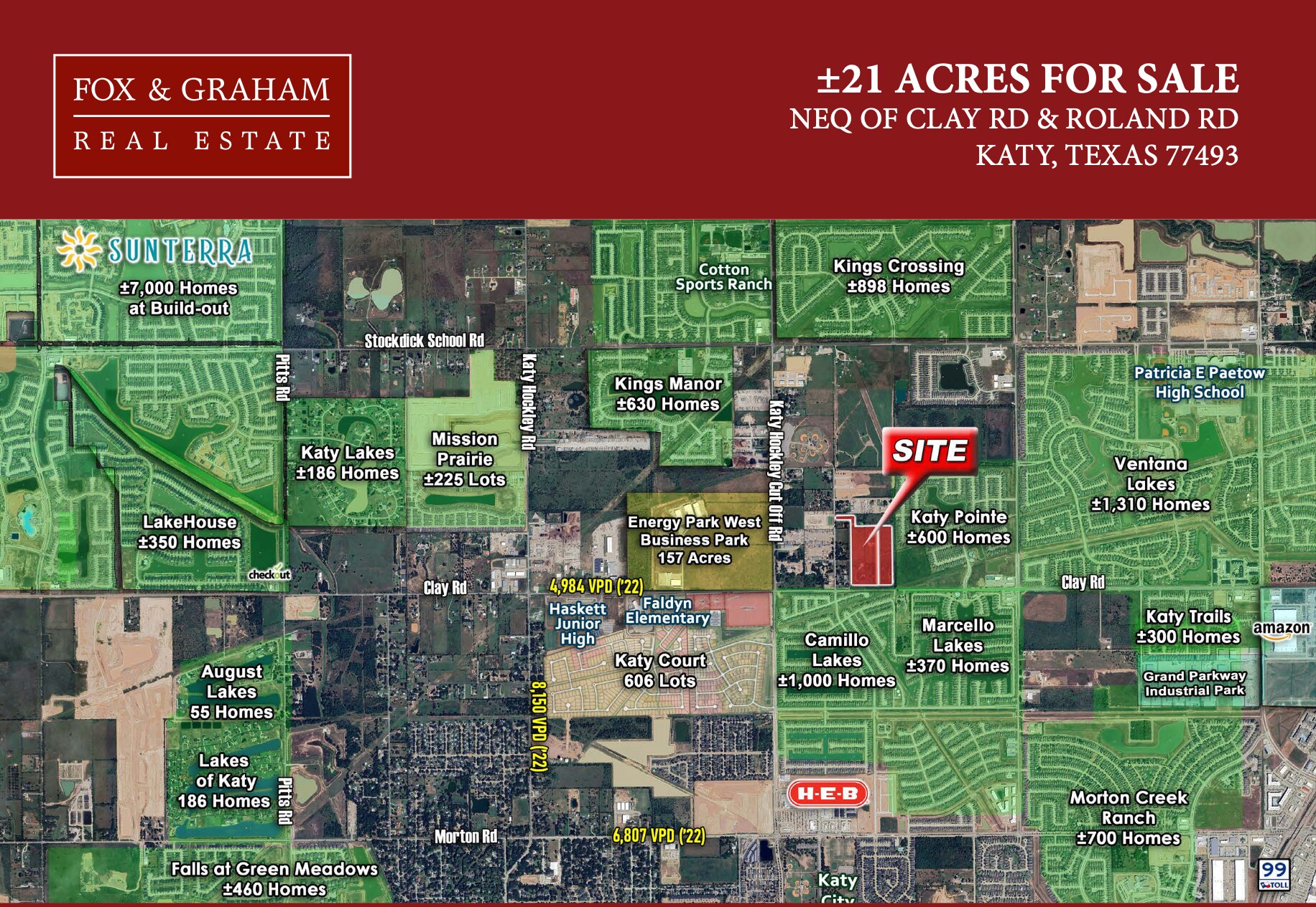 24500 Clay Road, Katy, TX for sale Aerial- Image 1 of 3