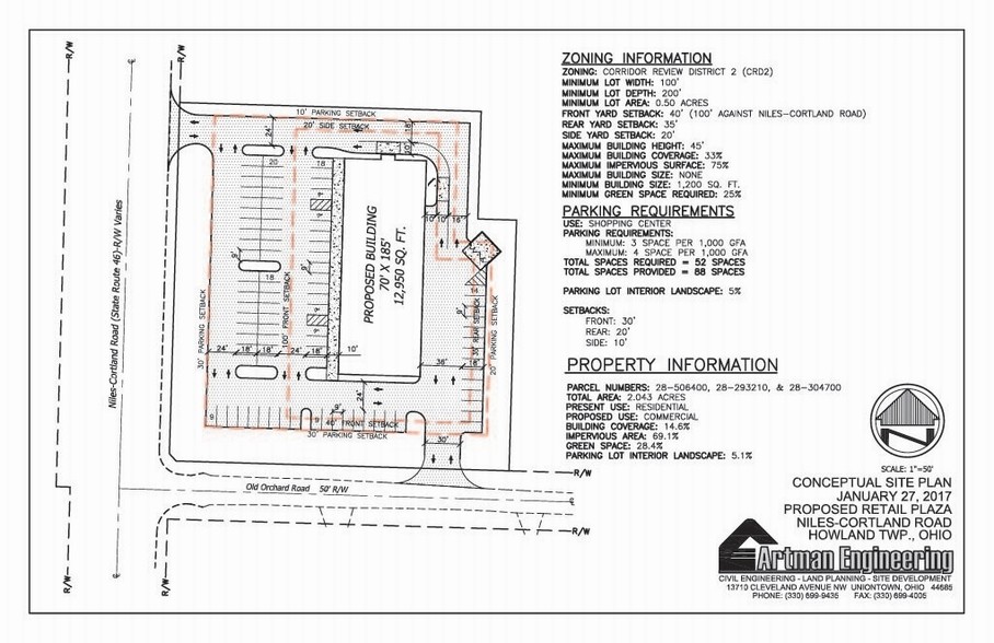 2121 SE Niles Cortland Rd, Warren, OH à louer - Plan de site - Image 2 de 2