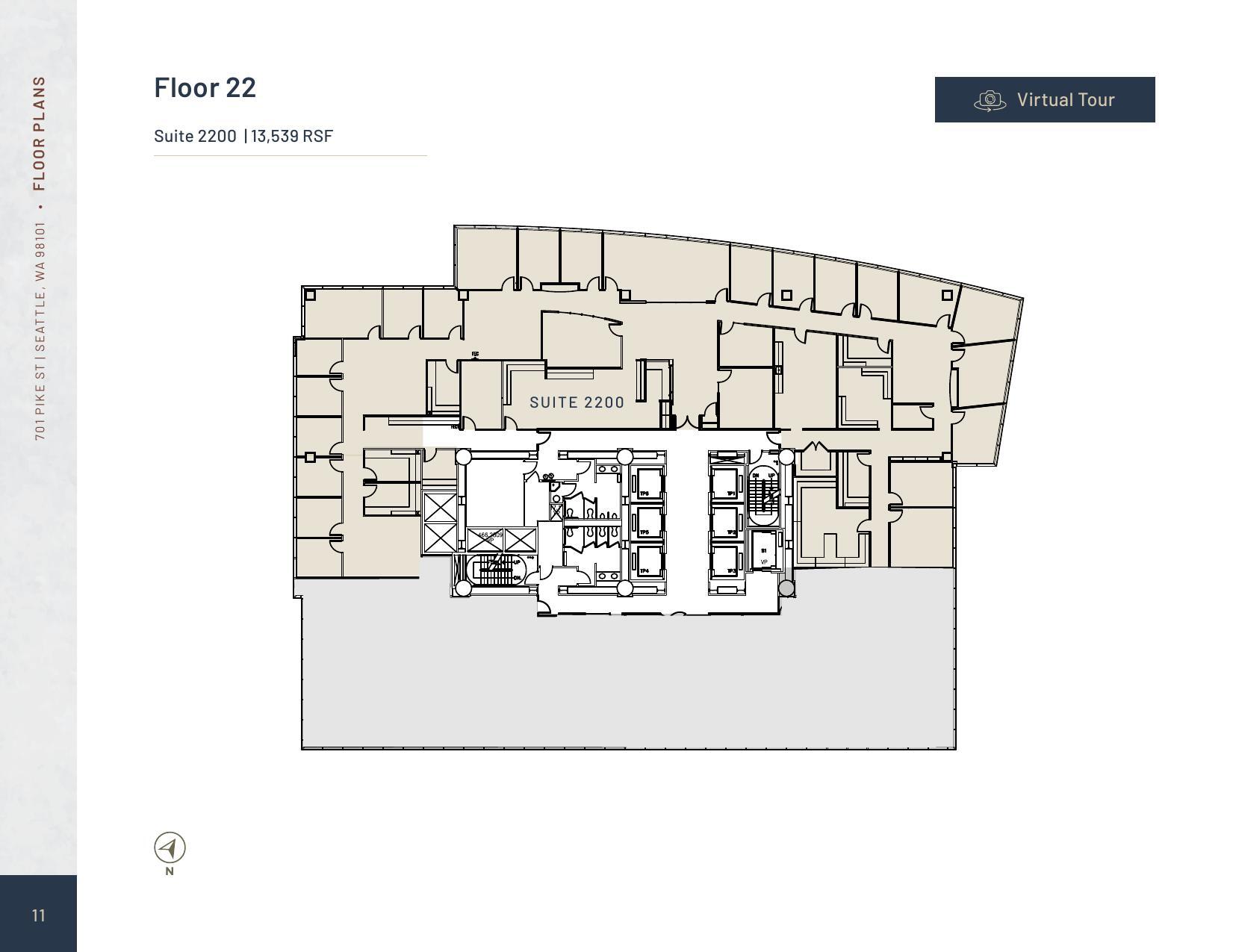 701 Pike St, Seattle, WA à louer Plan d’étage- Image 1 de 1
