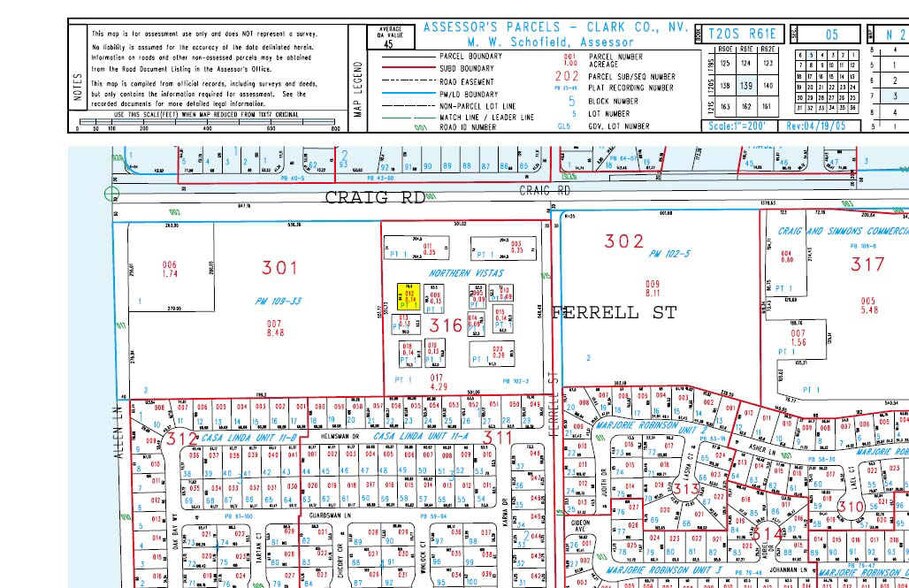 3435 W Craig Rd, North Las Vegas, NV à louer - Plan cadastral - Image 2 de 15