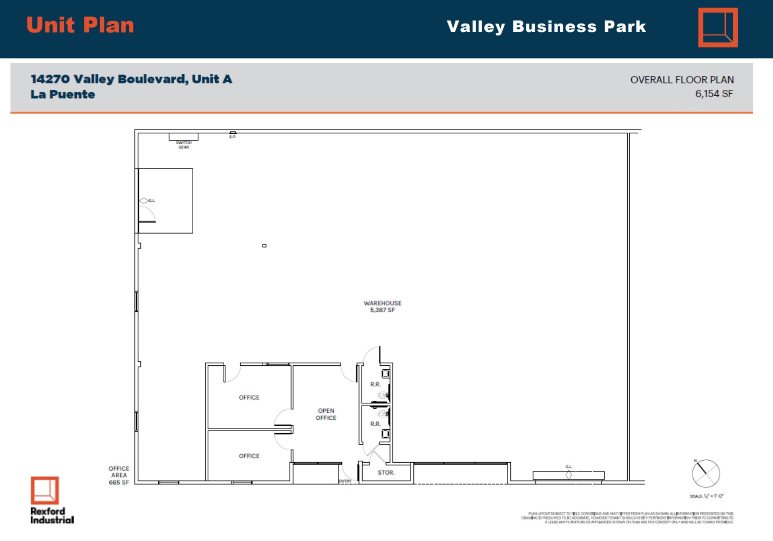 14278 Valley Blvd, City Of Industry, CA à louer Plan d’étage- Image 1 de 1
