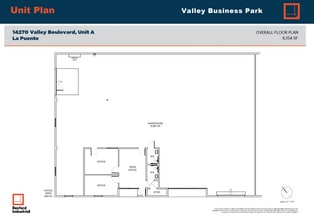 14278 Valley Blvd, City Of Industry, CA à louer Plan d’étage- Image 1 de 1