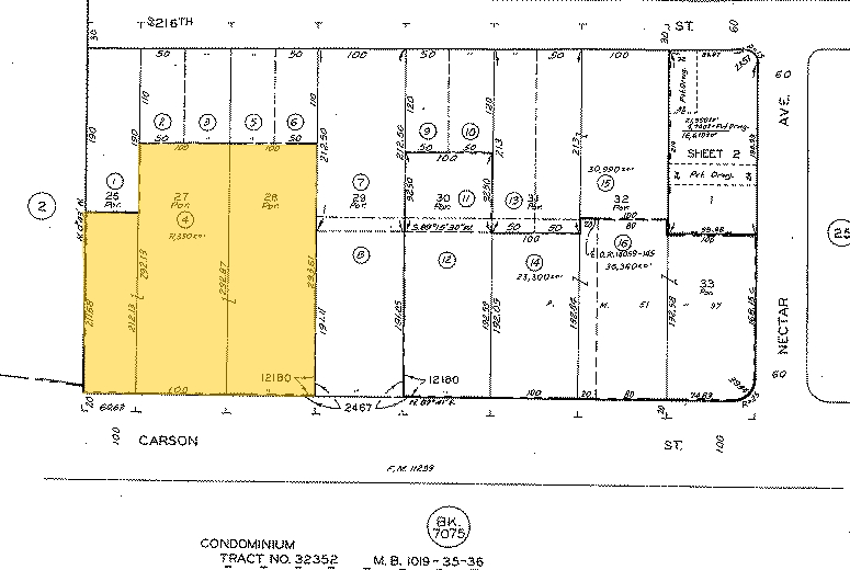 11401-11421 Carson St, Lakewood, CA à louer - Plan cadastral - Image 3 de 10