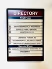 Building Business Directory Signage