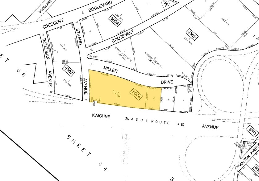 7027 Kaighn Ave, Pennsauken, NJ à louer - Plan cadastral - Image 3 de 4
