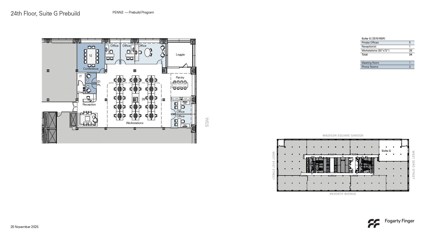 PENN 2, New York, NY for lease Floor Plan- Image 1 of 14