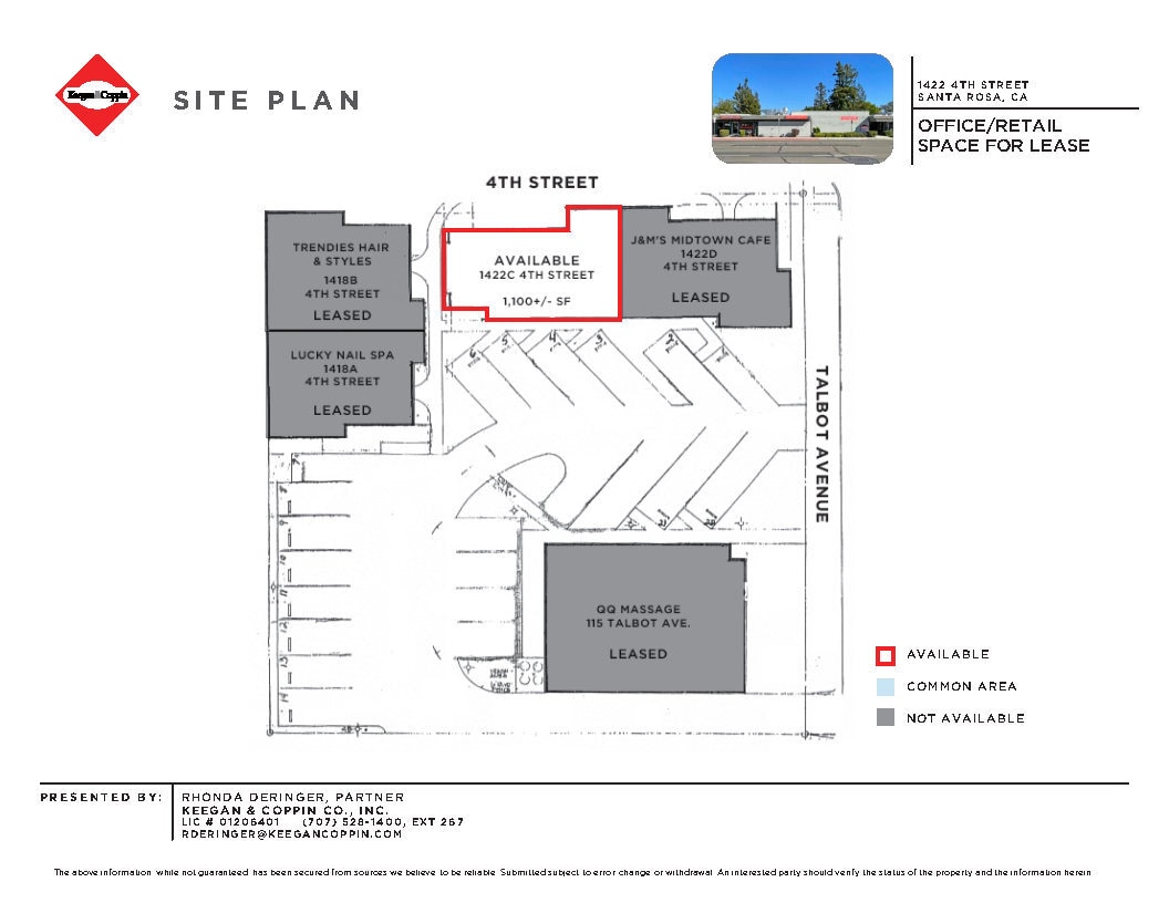 1422 4th St, Santa Rosa, CA for lease Site Plan- Image 1 of 8
