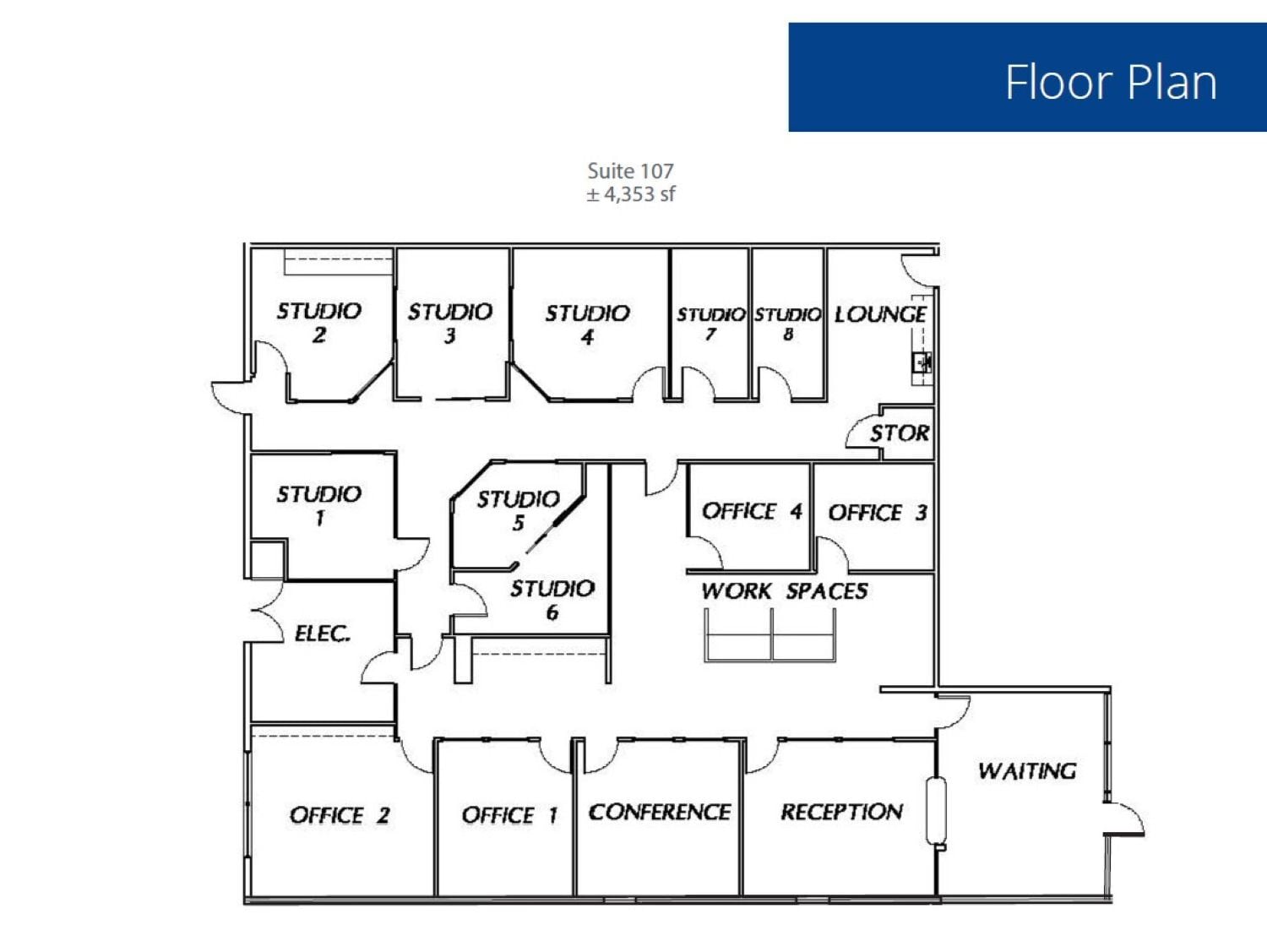 3701 Pegasus Dr, Bakersfield, CA à louer Plan d’étage- Image 1 de 1