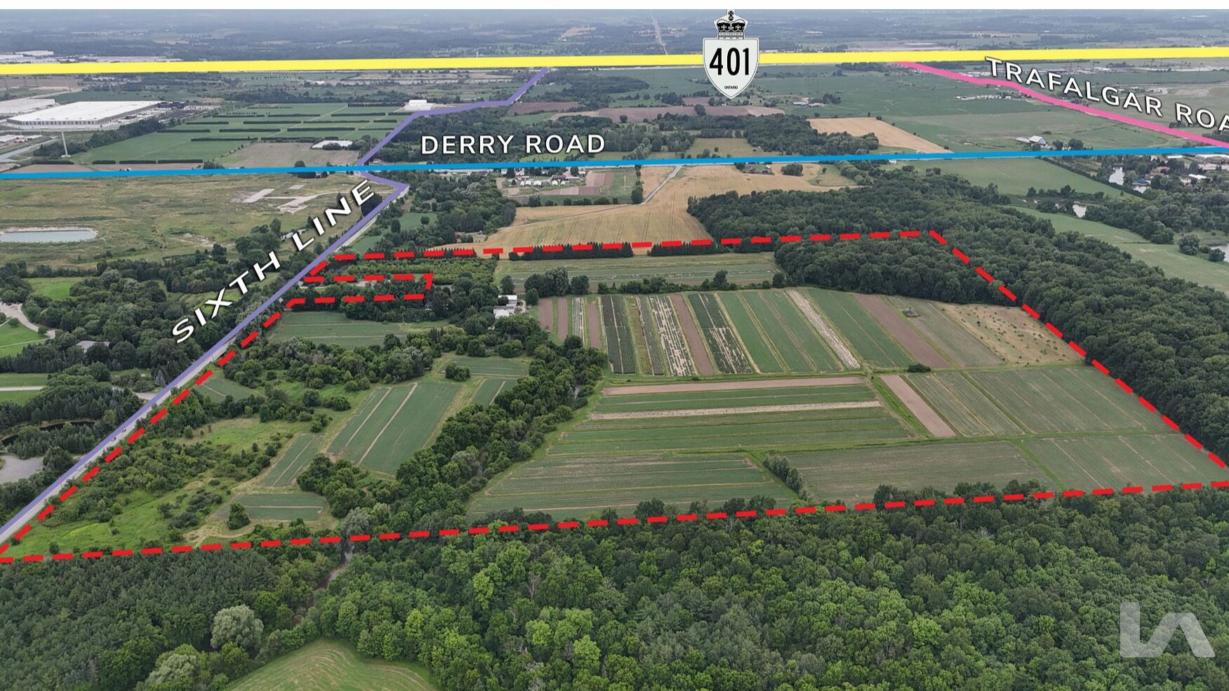 6597 Sixth Line, Milton, ON for sale Aerial- Image 1 of 1