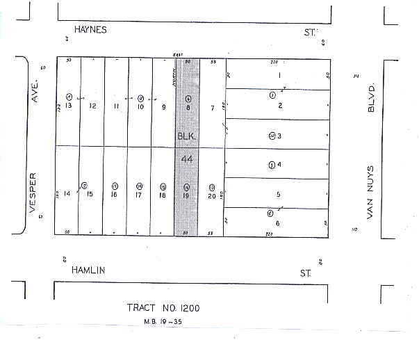 14531 Hamlin St, Van Nuys, CA à louer - Plan cadastral - Image 2 de 8