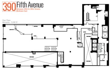 390 5th Ave, New York, NY for lease Floor Plan- Image 2 of 2