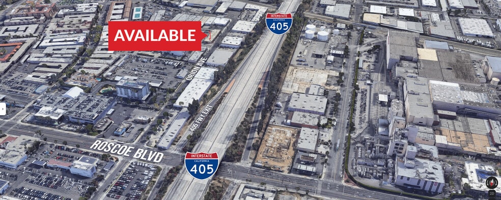 8124-8142 Orion Ave, Van Nuys, CA for lease - Aerial - Image 2 of 5