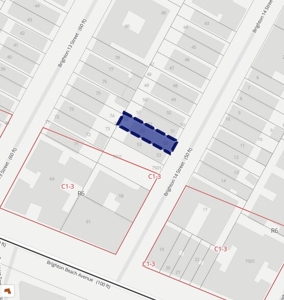 3064 Brighton 14th St, Brooklyn, NY à vendre - Plan cadastral - Image 2 de 20
