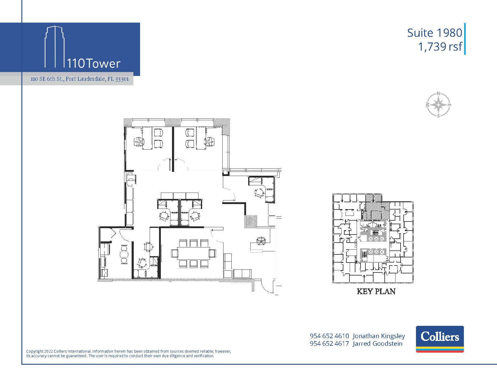 110 SE 6th St, Fort Lauderdale, FL for lease Floor Plan- Image 1 of 1