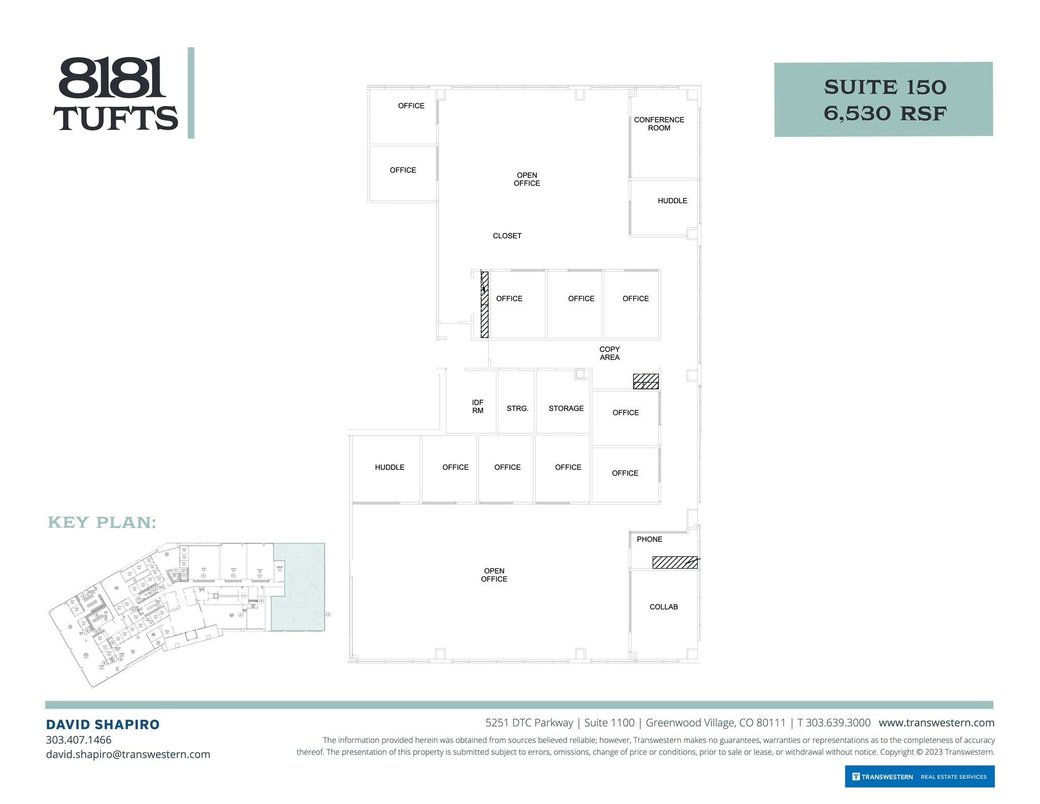 8181 E Tufts Ave, Denver, CO for lease Site Plan- Image 1 of 1