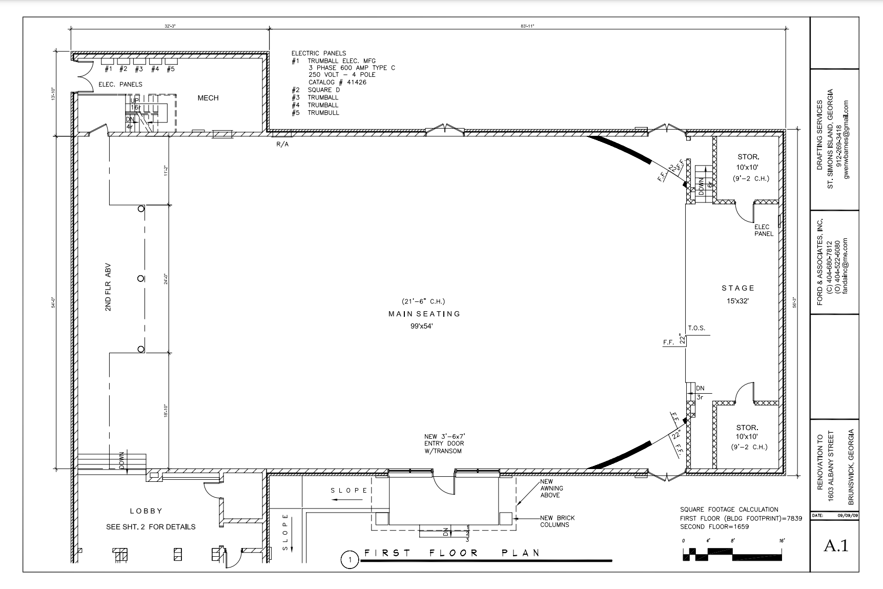 1603 Albany St, Brunswick, GA à vendre Plan d’étage- Image 1 de 1