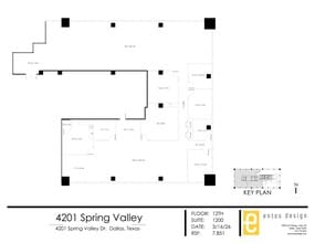 4201 Spring Valley Rd, Dallas, TX à louer Plan de site- Image 2 de 2