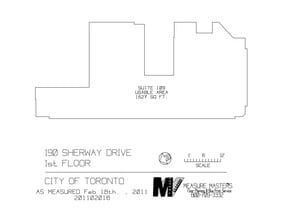 190 Sherway Dr, Toronto, ON for lease Floor Plan- Image 1 of 1