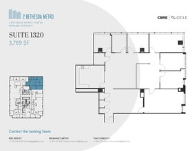 2 Bethesda Metro Ctr, Bethesda, MD à louer Plan d’étage- Image 1 de 1