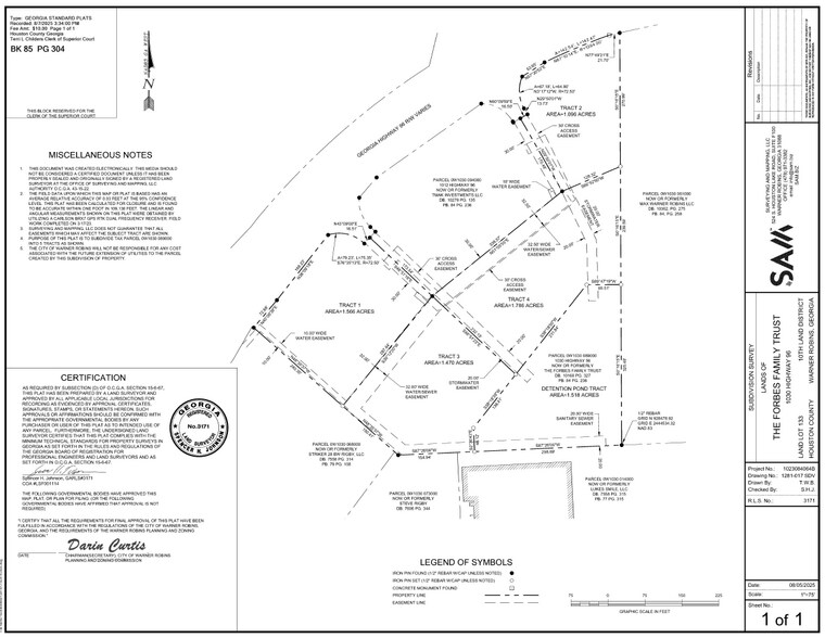 1030 Hwy 96, Warner Robins, GA à vendre - Plan cadastral - Image 3 de 4