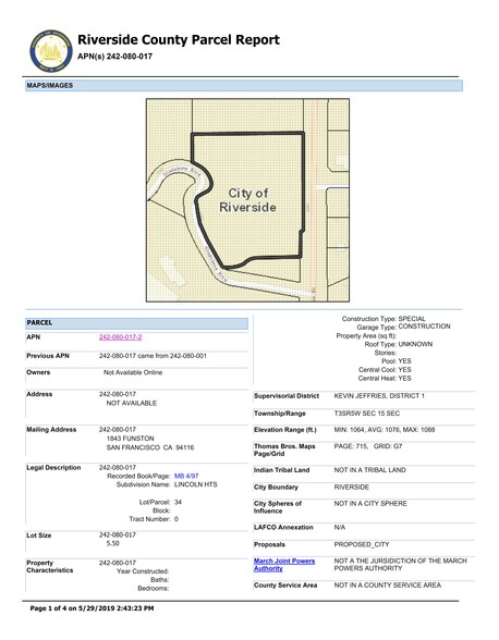 1246 Washington St, Riverside, CA à louer - Plan de site - Image 3 de 35