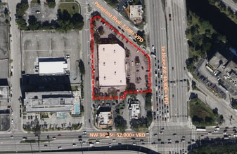 3600 Le Jeune Rd, Miami, FL - AERIAL  map view - Image1