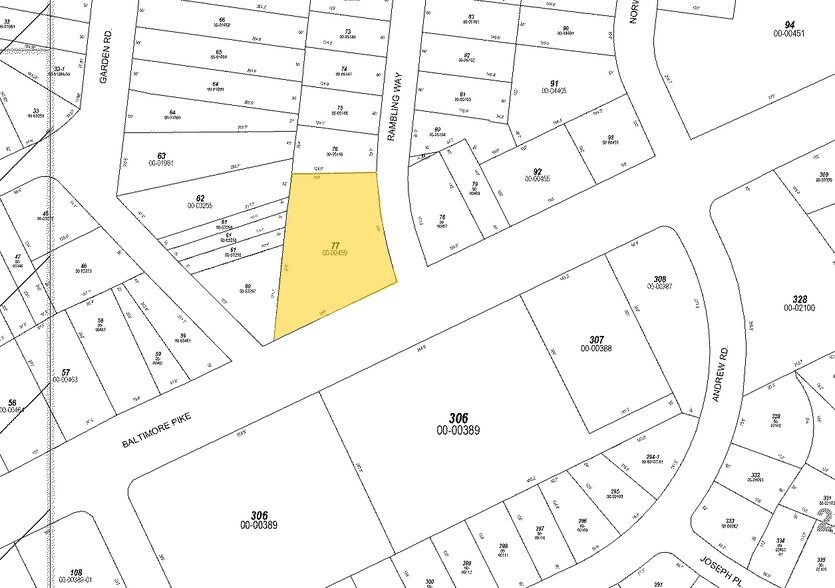436-442 Baltimore Pike, Springfield Township, PA à louer - Plan cadastral - Image 2 de 6