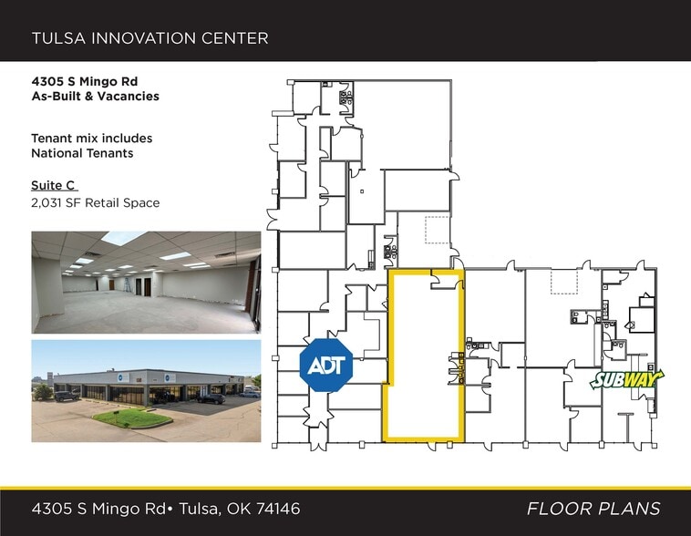 4305 S Mingo Rd, Tulsa, OK à louer - Plan de site - Image 3 de 11
